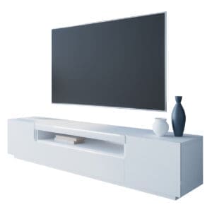 Komoda RTV DONE 200 bílý lesk