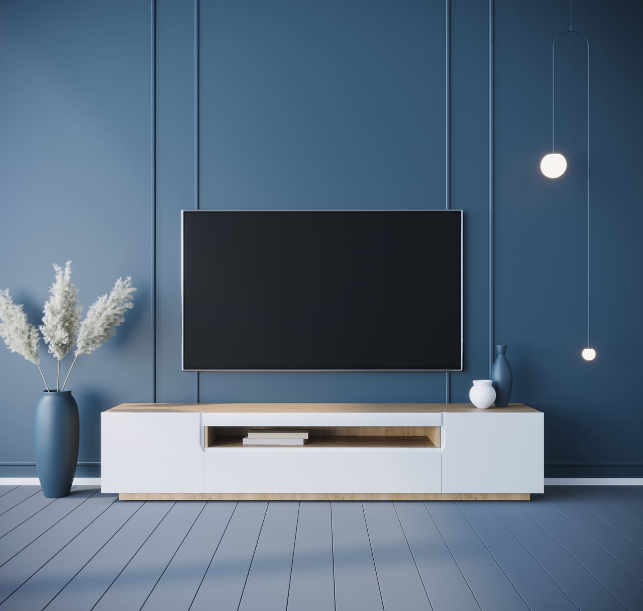 Komoda RTV DONE 200 dub artisan / bílý lesk - Obrázek 4