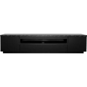 Komoda RTV ENO 200 černý mat / černý mramor VÝPRODEJ