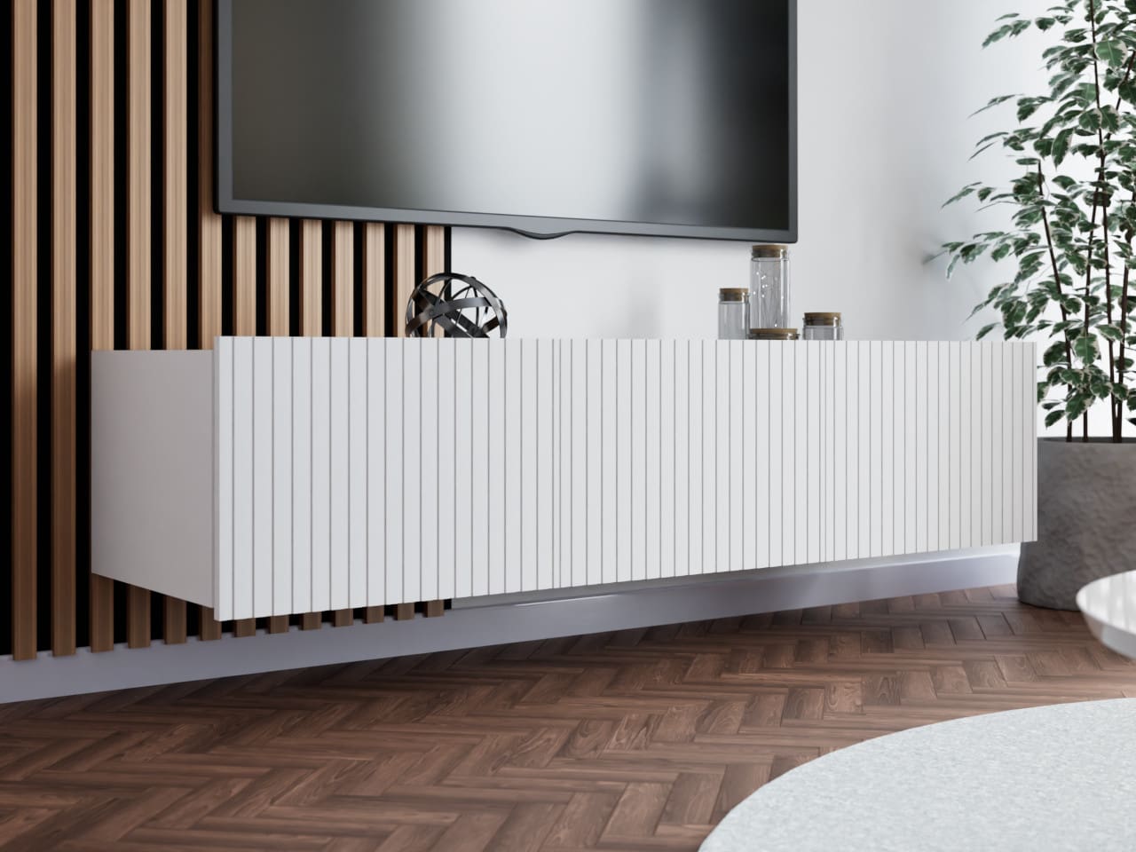 Komoda RTV KODI 150 bílá - Obrázek 5