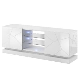 Komoda RTV QUI 160 bílý lesk