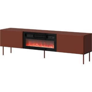 Komoda RTV s krbem VINCENT 200 EF red tuscan