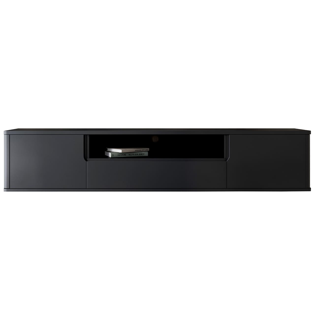 Komoda RTV závěsná RADIUS 180 Černá