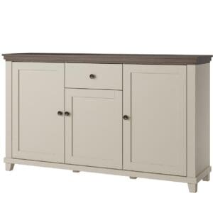 Komoda TEVORA EV47 jasně béžová / dub dunin