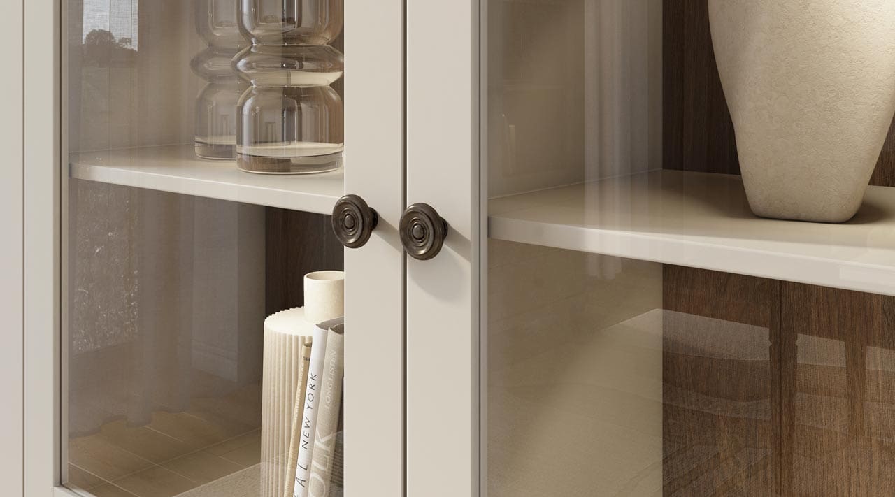 Komoda TEVORA EV47 jasně béžová / dub dunin - Obrázek 6