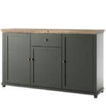 Komoda TEVORA EV47 zelená / dub lefkas