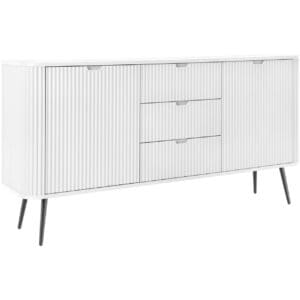 Komoda ZOVI 02 bílá / černá