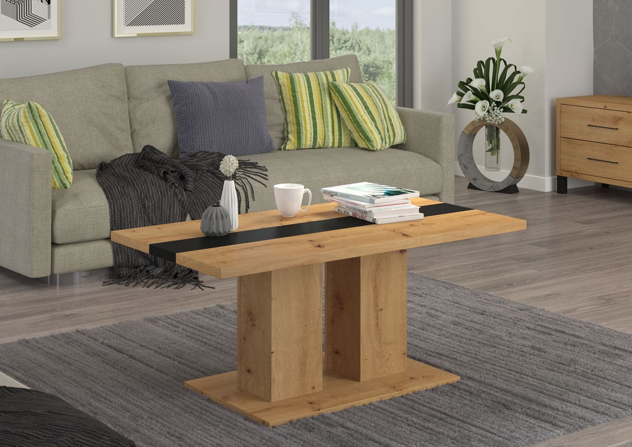 Konferenční stolek BOSTI dub artisan - Obrázek 2
