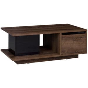 Konferenční stolek DENVI DV10 dub monastery / černý lesk