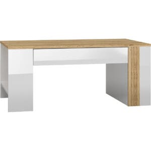 Konferenční stolek FLORES FS10 dub castello / bílý lesk