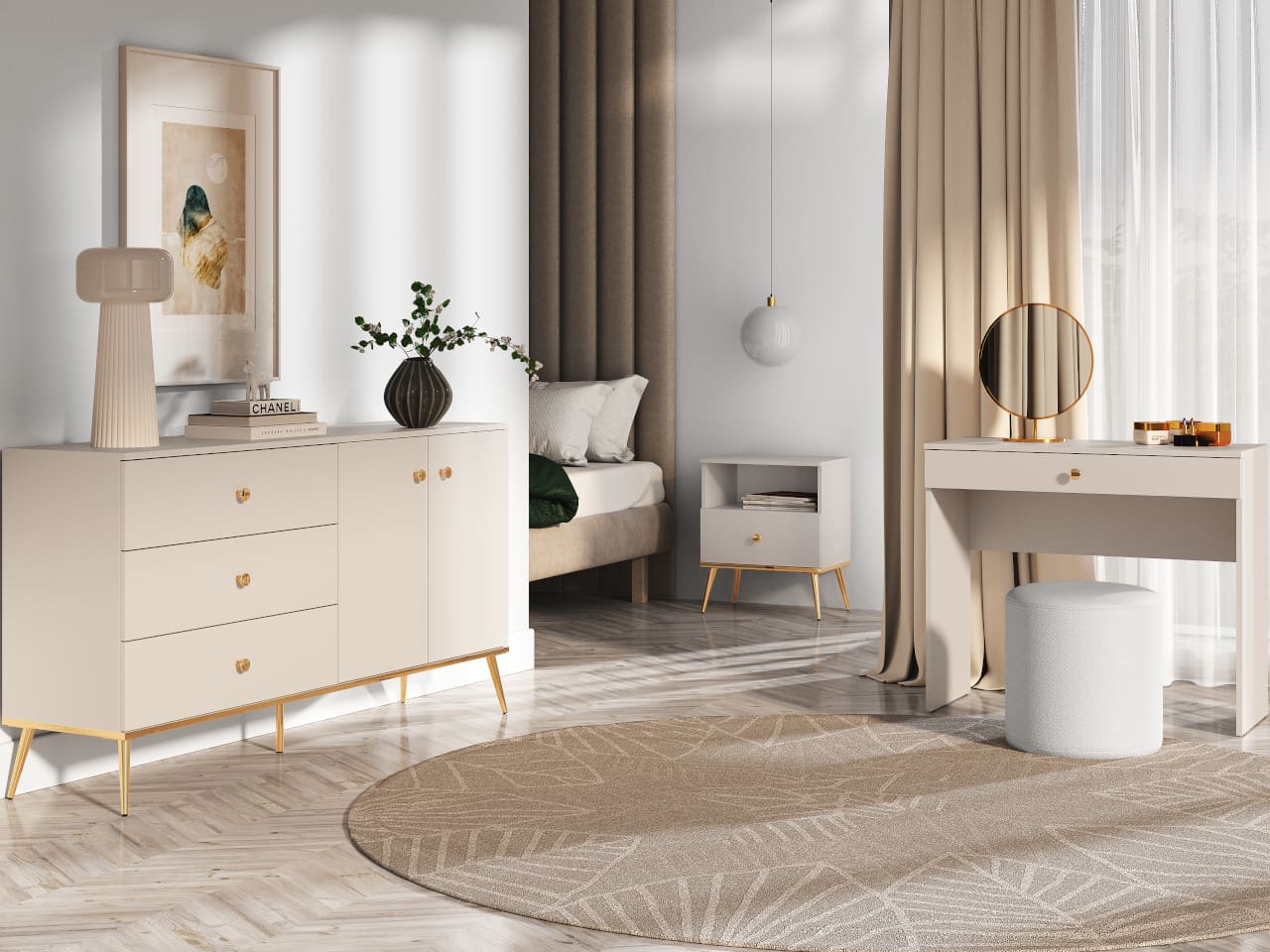 Konferenční stolek LESGIN 07 kašmír - Obrázek 8