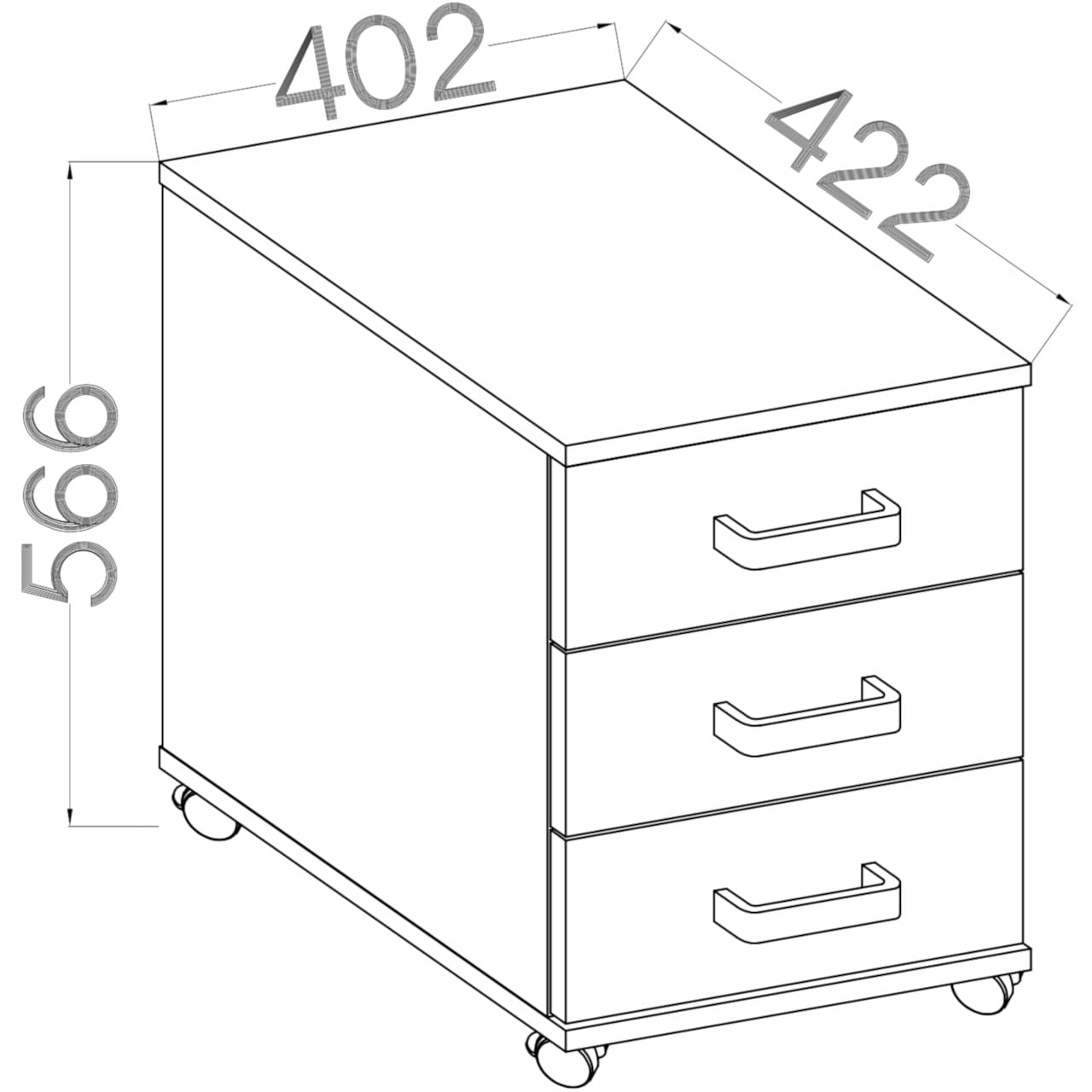 Kontejner MALTIS MT21 dub artisan - Obrázek 2