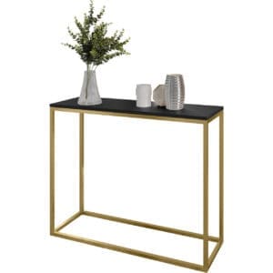 Konzolový stolek ARAMIS 100cm zlatý / černá