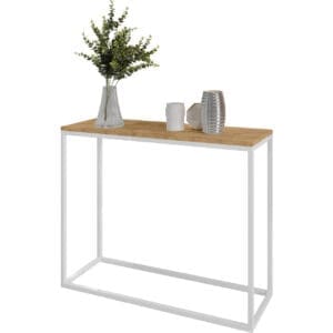 Konzolový stolek ARAMIS 80cm bílá / dub wotan