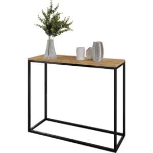 Konzolový stolek ARAMIS 80cm černá / dub wotan