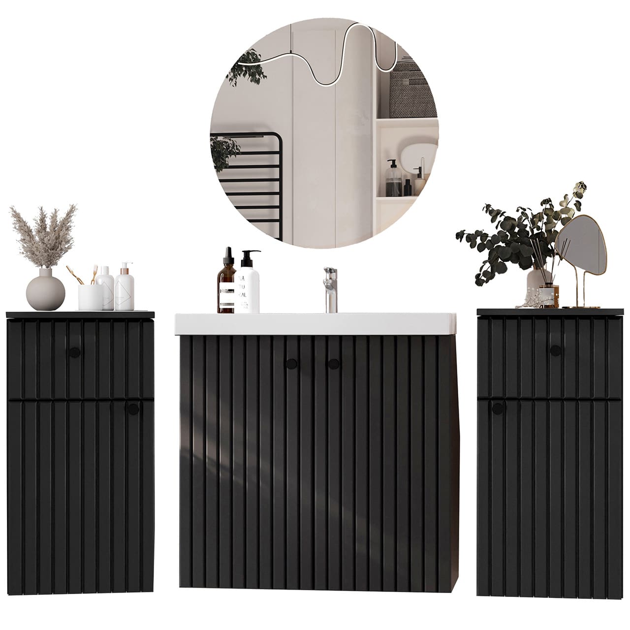 Koupelnová sestava ASTO MAX černá - Obrázek 2