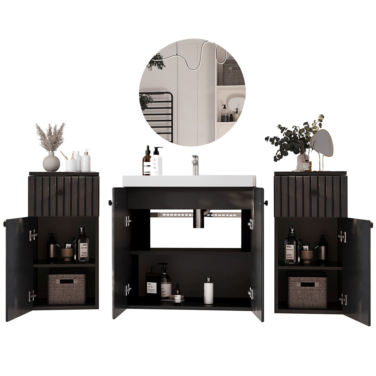 Koupelnová sestava ASTO MAX černá - Obrázek 5