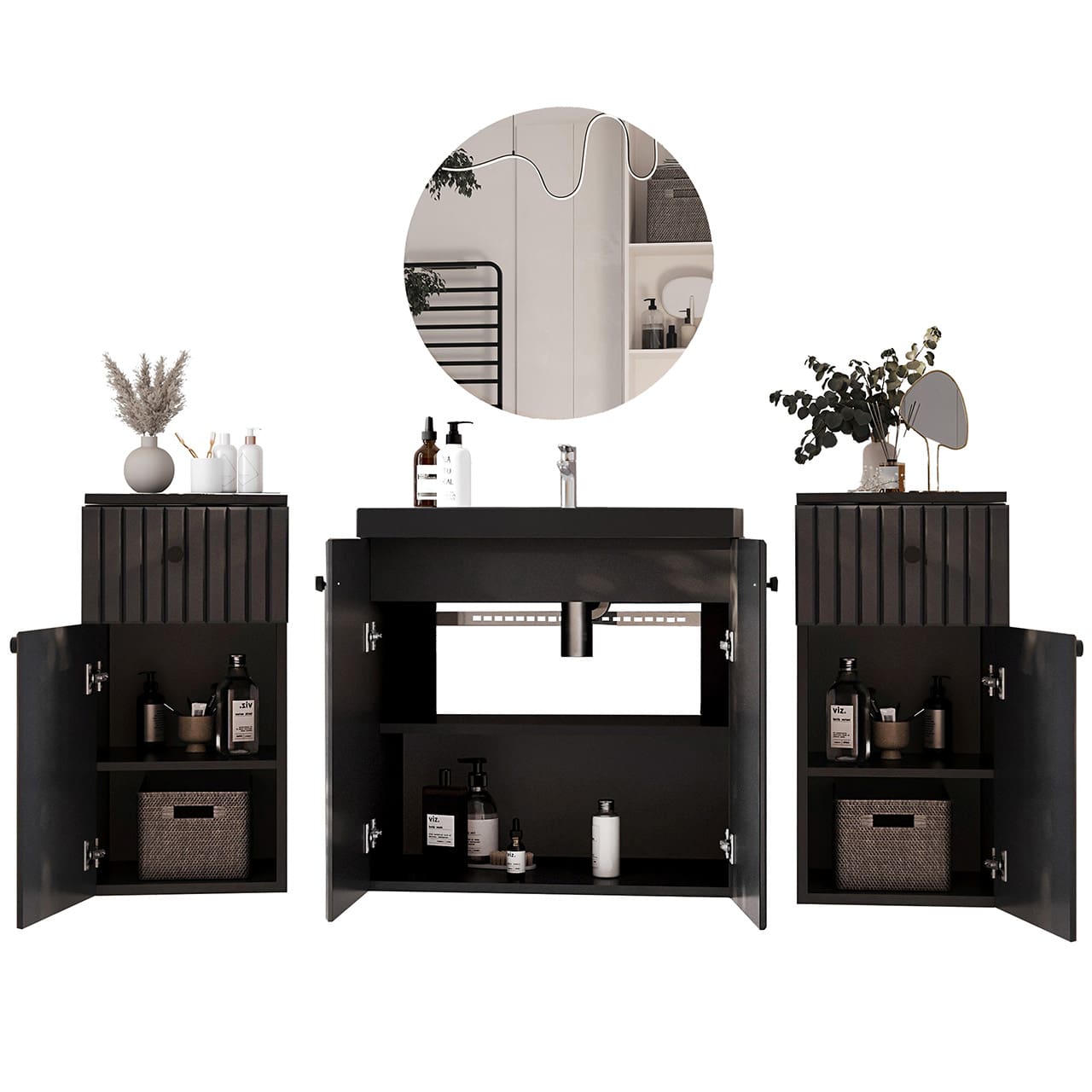 Koupelnová sestava ASTO MAX černá - Obrázek 6