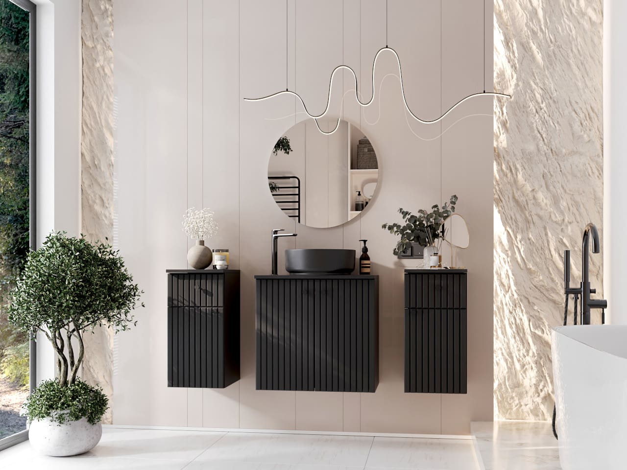 Koupelnová sestava ASTO MAX černá - Obrázek 9