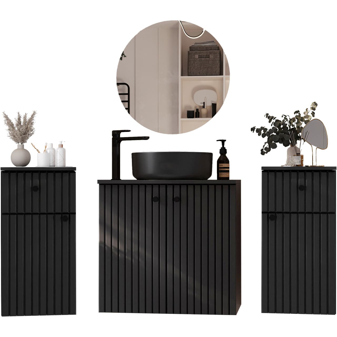 Koupelnová sestava ASTO MAX černá