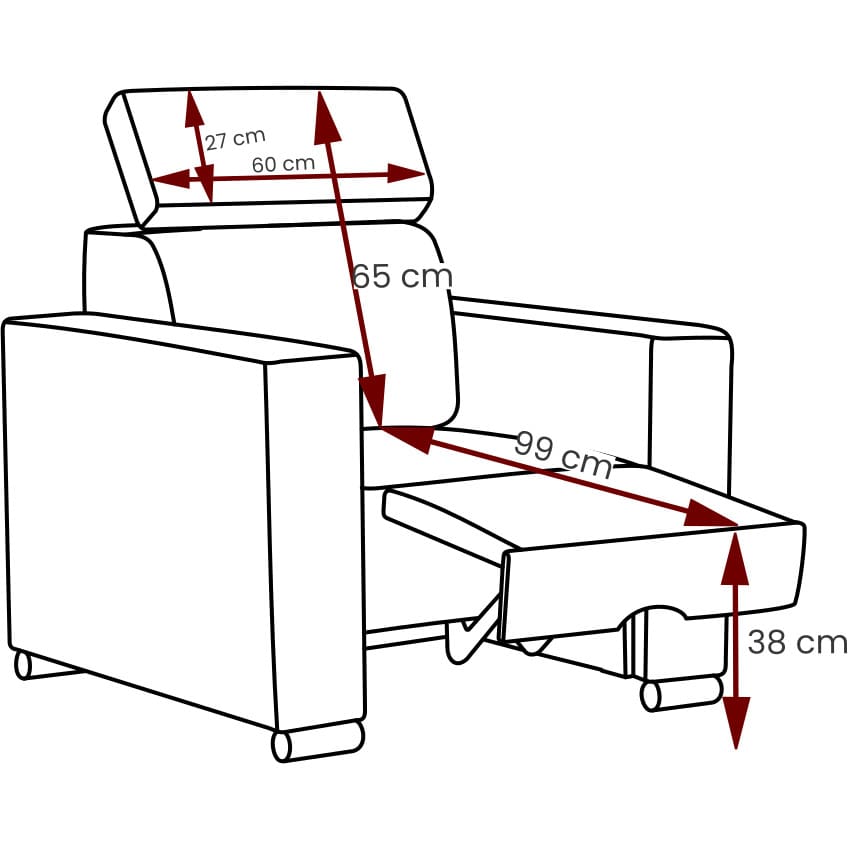 Křeslo PASARO camelia 17155 - Obrázek 4
