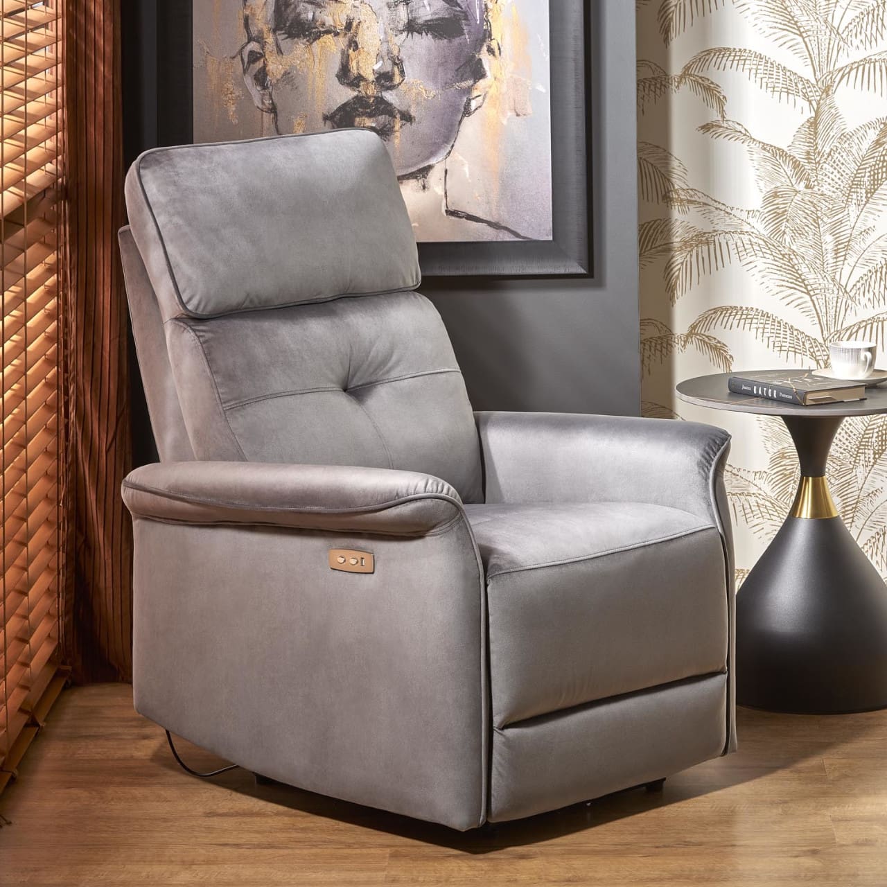 Křeslo rozkládací SAFIR popel - Obrázek 9