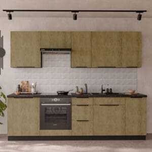 Kuchyně CAMERON 1 černá / dub cremona