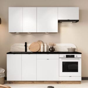 Kuchyně ELLEN 1 dub artisan / bílá