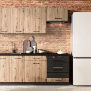 Kuchyně ELLEN 1 grafit / dub artisan