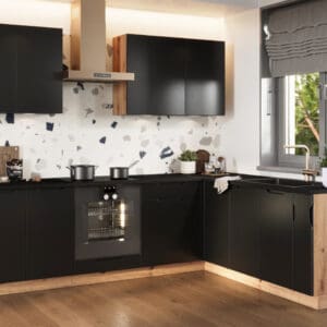 Kuchyně ELLEN 2 dub artisan / černá