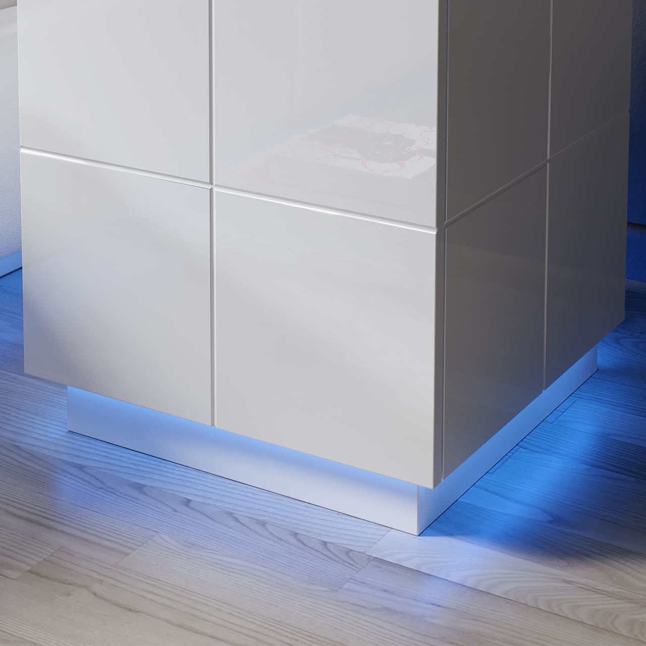 LED osvětlení k nočnímu stolku RAJA 2 ks modré