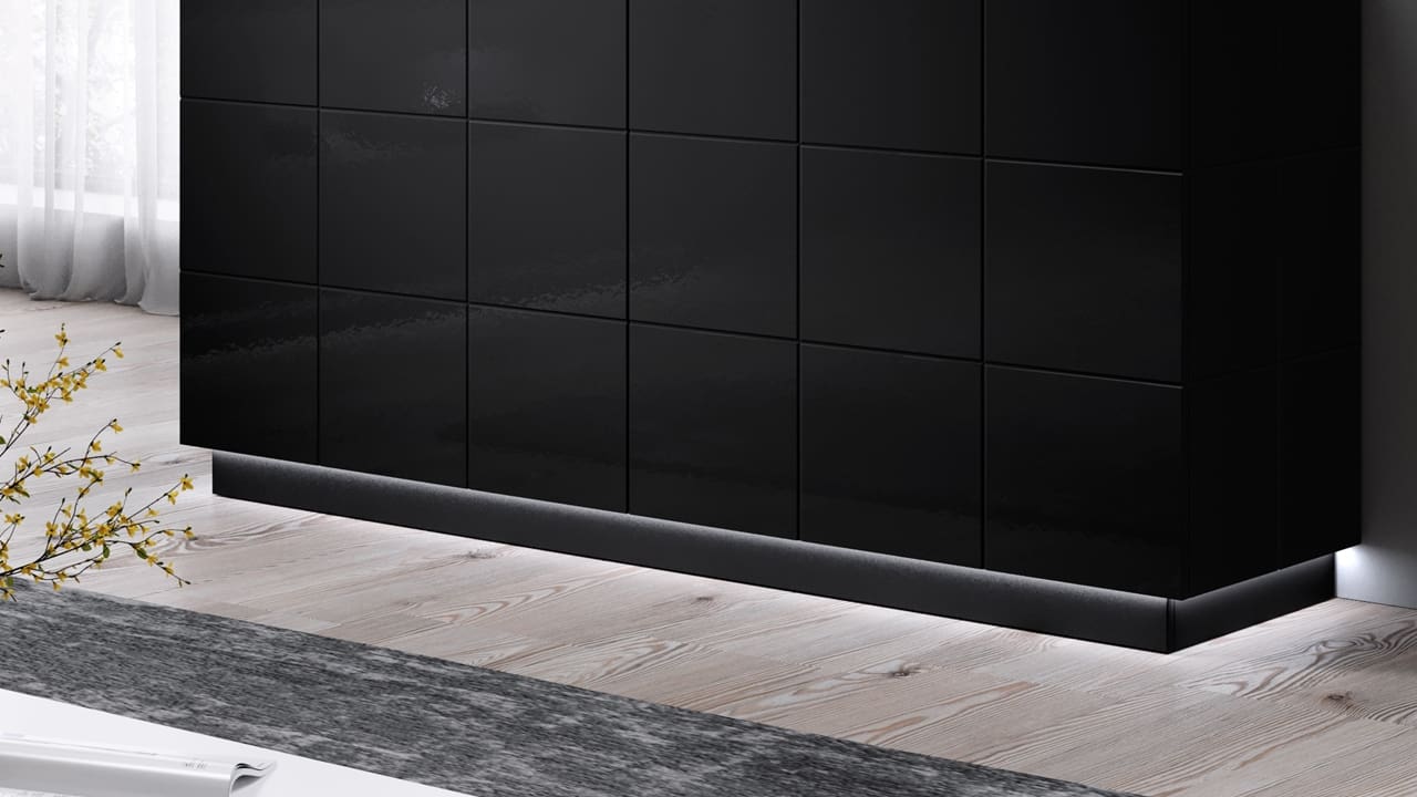 LED osvětlení k RTV komodě RAJA 2D bílé