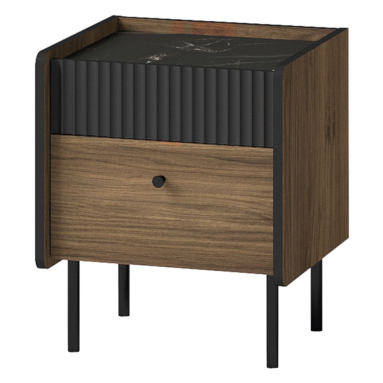 Ložnice PRESTI 2 ořech warmia / černá - Obrázek 4