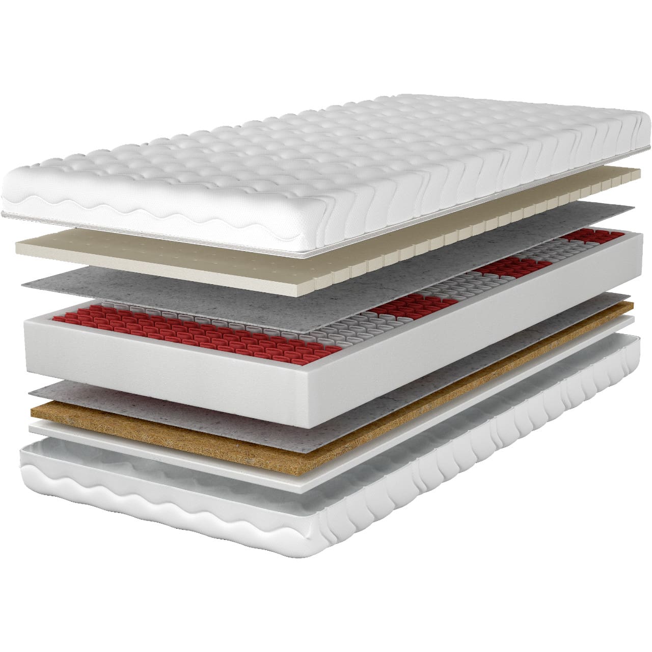 Matrace 120x200 TUTI multipocket latex kokos - Obrázek 2