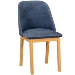 Modrá čalouněná židle DK27 látka 18B