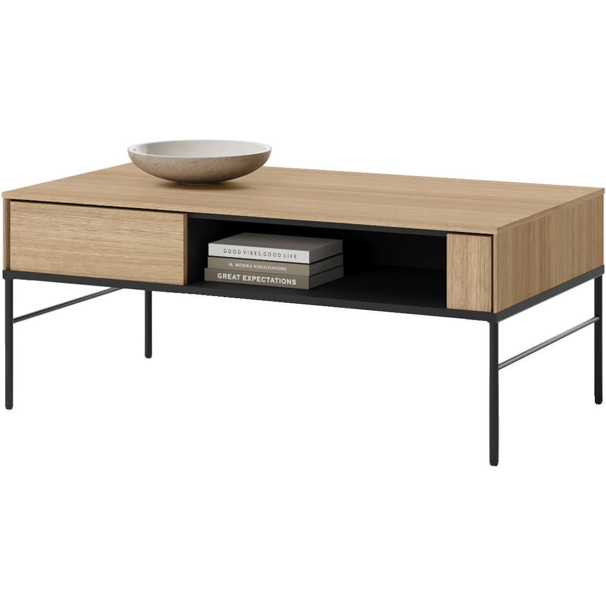 Nábytek do obývací pokoje VISSO 1 dub lineární - Obrázek 5