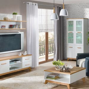 Nábytek do obývacího pokoje LYKKE 5 borovice andersen / dub nash