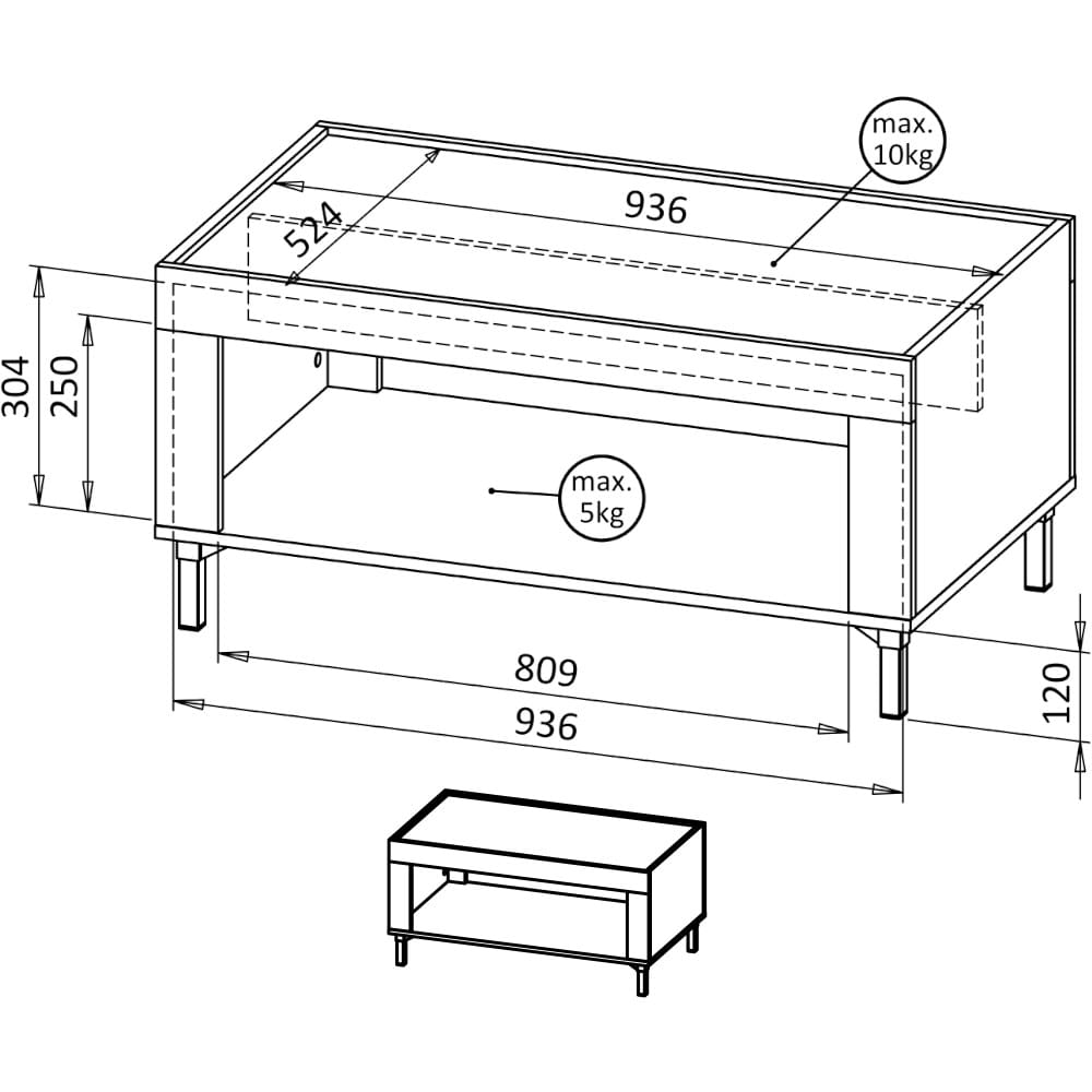 Nábytek do obývacího pokoje MOSSO 1 kašmír - Obrázek 12