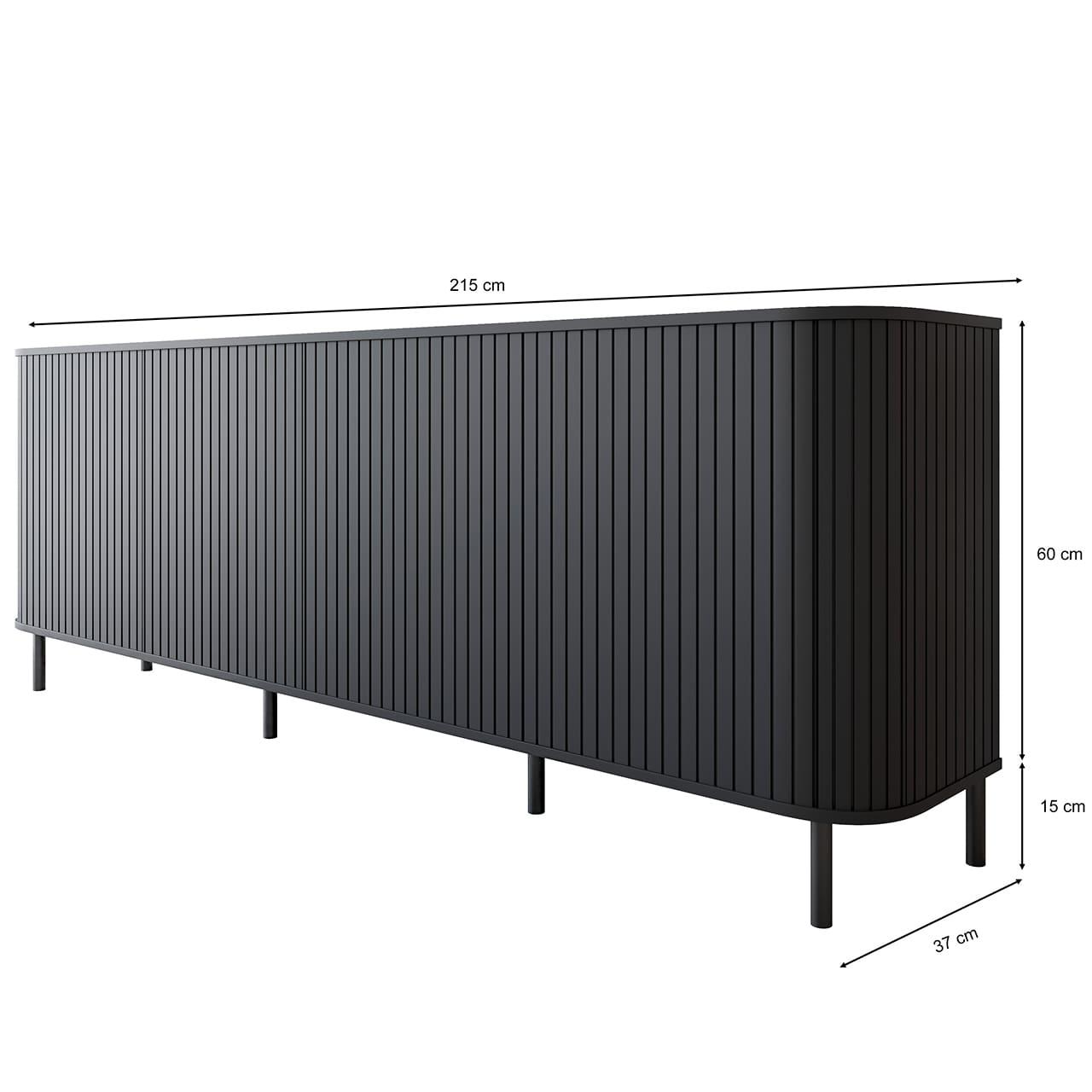 Nábytek do obývacího pokoje ZYLIO 2 Černá - Obrázek 7