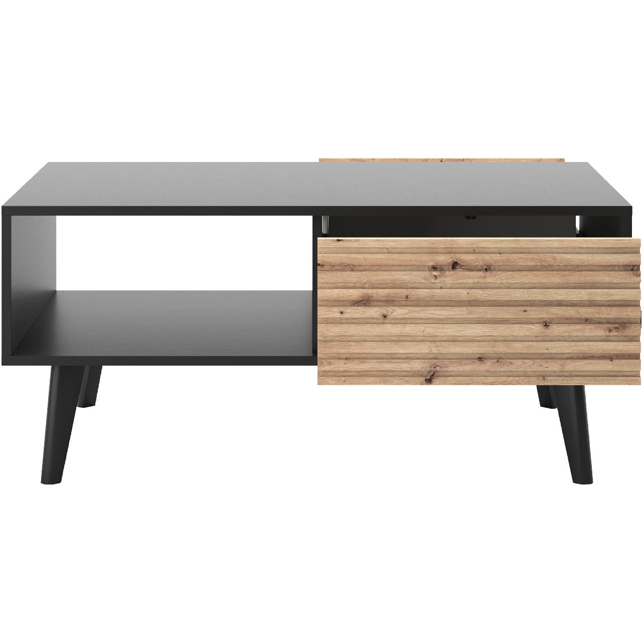 Nábytek do obýváku WOLLOW 1 černý / dub artisan - Obrázek 5