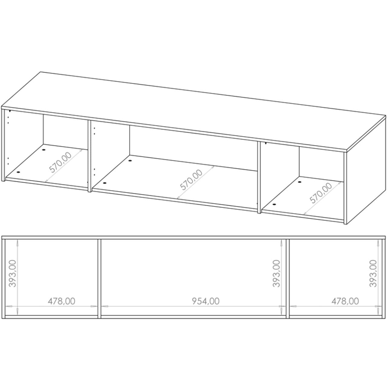 Nástavec na skříň 200 MAXIS 06 bílá - Obrázek 4