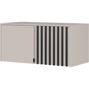 Nástavec na skříň LAILA 2D kašmír / černá