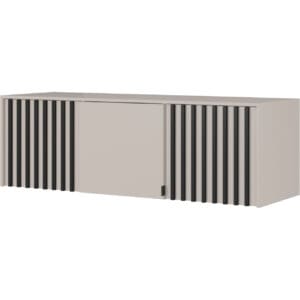 Nástavec na skříň LAILA 3D kašmír / černá