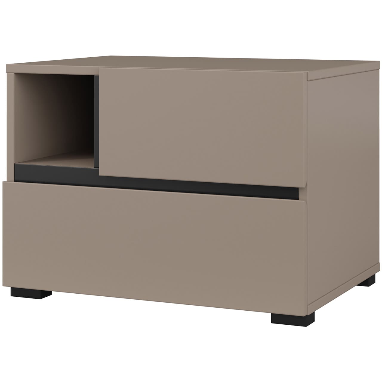 Noční stolek CROSI 22 congo / černá