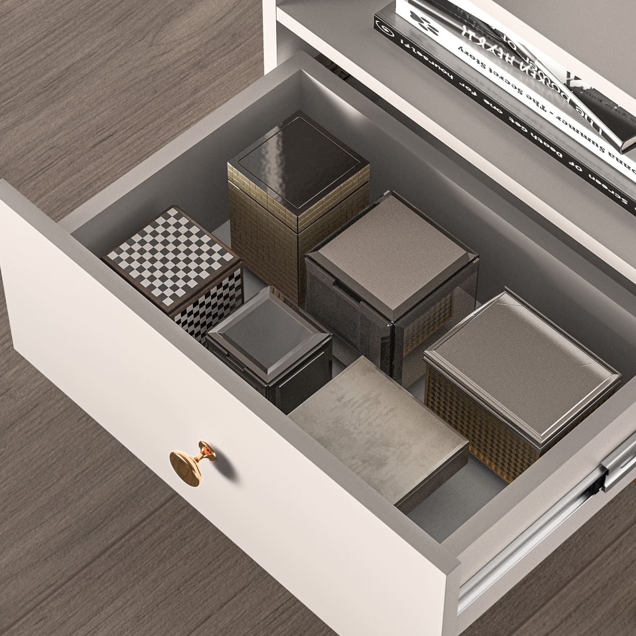 Noční stolek LESGIN 06 kašmír - Obrázek 6