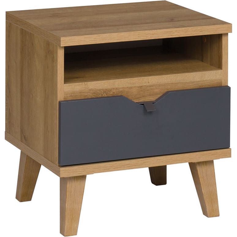 Noční stolek MAMONE ME02 dub zlatý / grafit - Obrázek 3