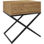 Noční stolek SIENA dub wotan / černý