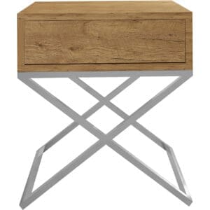 Noční stolek SIENA dub wotan / chrom