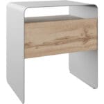 Noční stolek SOCHI bílá / dub wotan