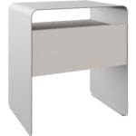 Noční stolek SOCHI bílá / kašmír